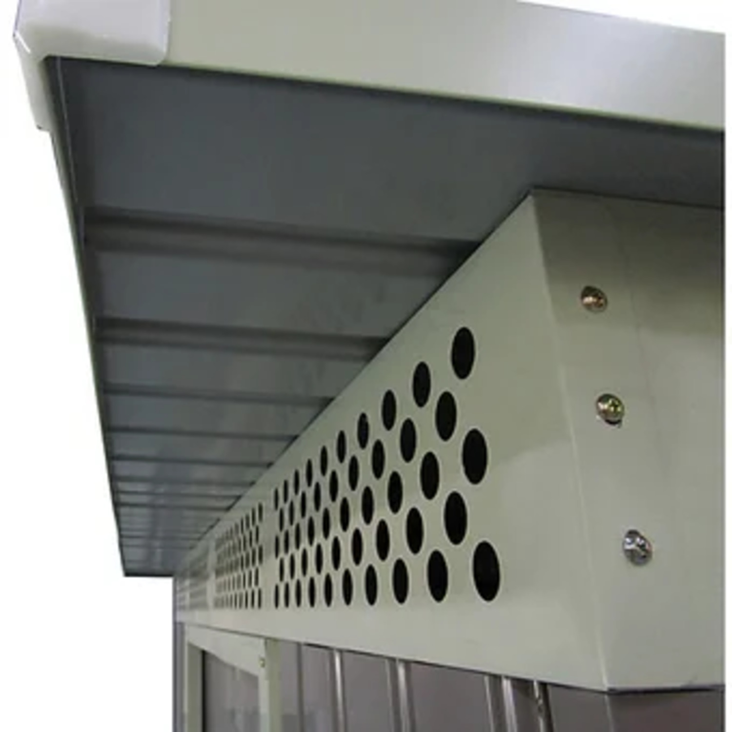 Bodega exterior de jardín con alero Ergo Gris