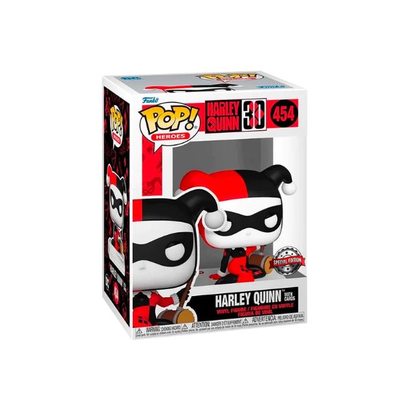 Harley Quinn con Cartas Exclusivo Funko Pop Heroes DC Comics