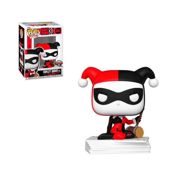Harley Quinn con Cartas Exclusivo Funko Pop Heroes DC Comics