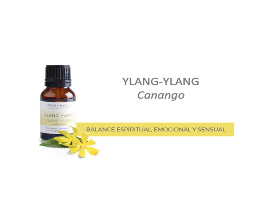 ACEITE ESENCIAL NICE & BELLA YLANG YLANG, Balance Espiritual Emocional y Sensual