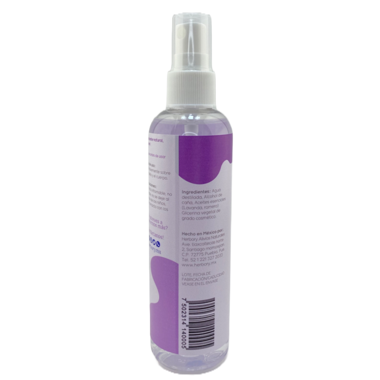 Body mist (fragancia corporal) de lavanda con romero herbory 125 ml
