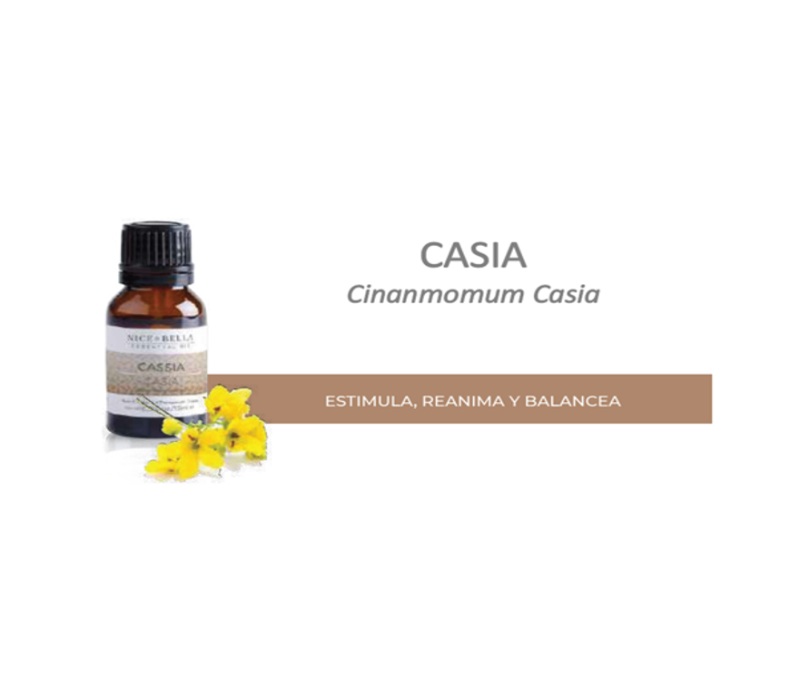 ACEITE ESENCIAL NICE & BELLA CASIA, Estimula, Reanima y Balancea
