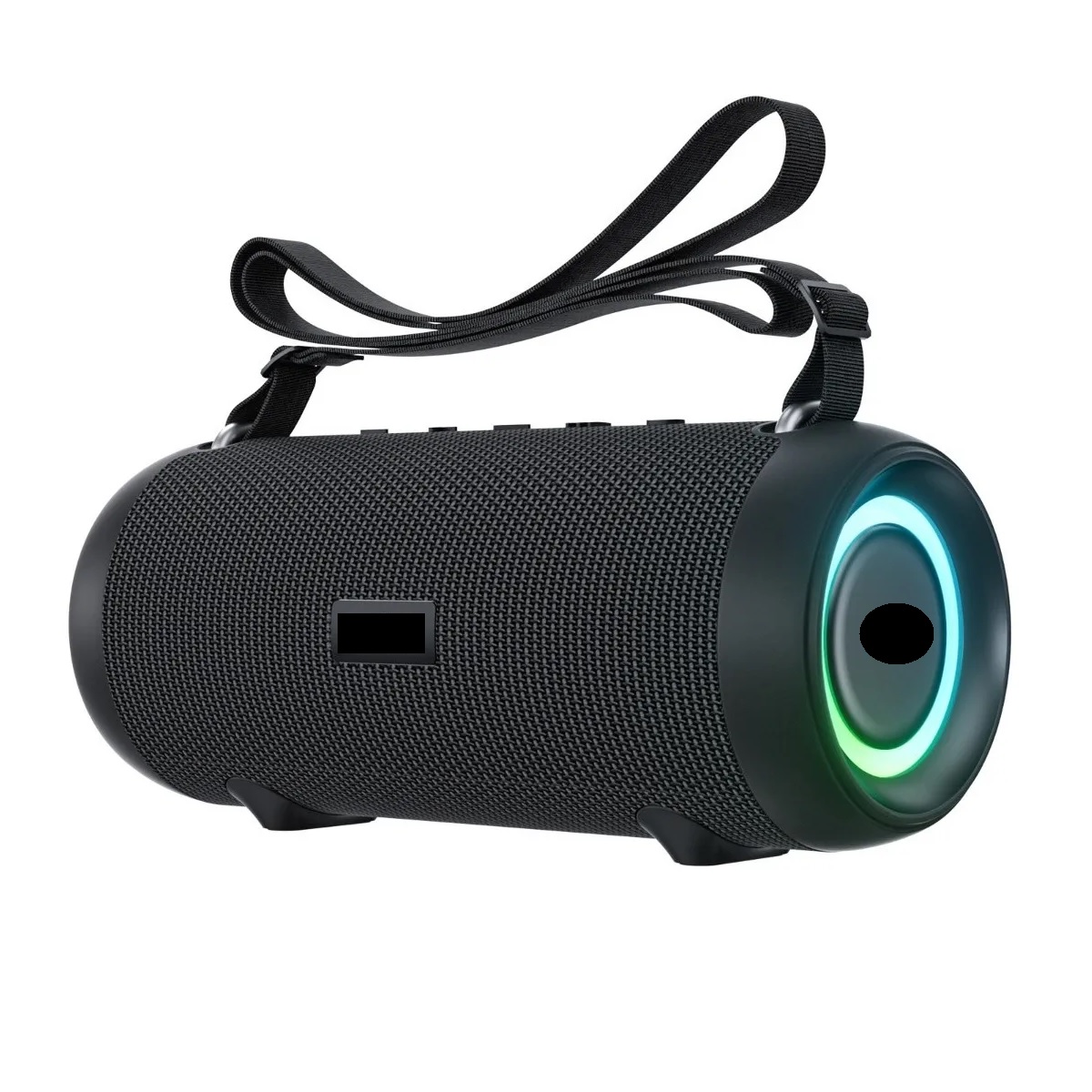 Bocina Portátil Recargable Estéreo Con Bluetooth Negro