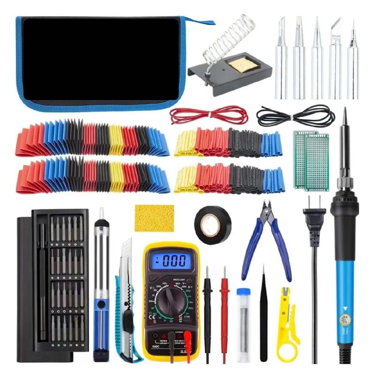 Kit De Soldador Eléctrico De Temperatura Regulable 375 Pzas