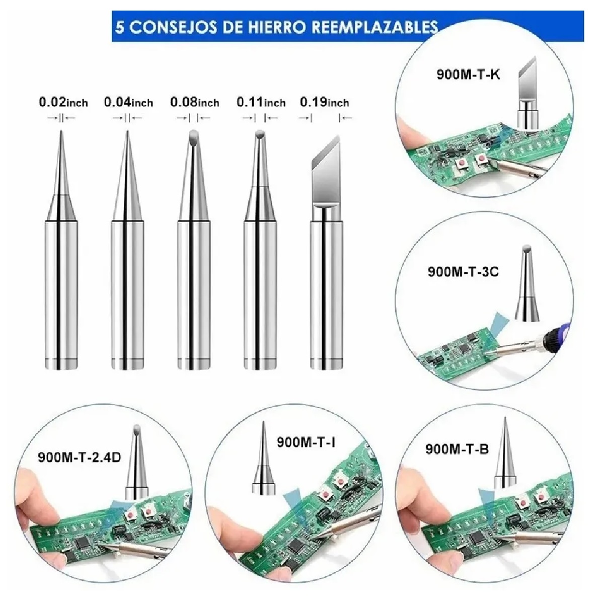 Kit De Soldador Eléctrico De Temperatura Regulable 375 Pzas