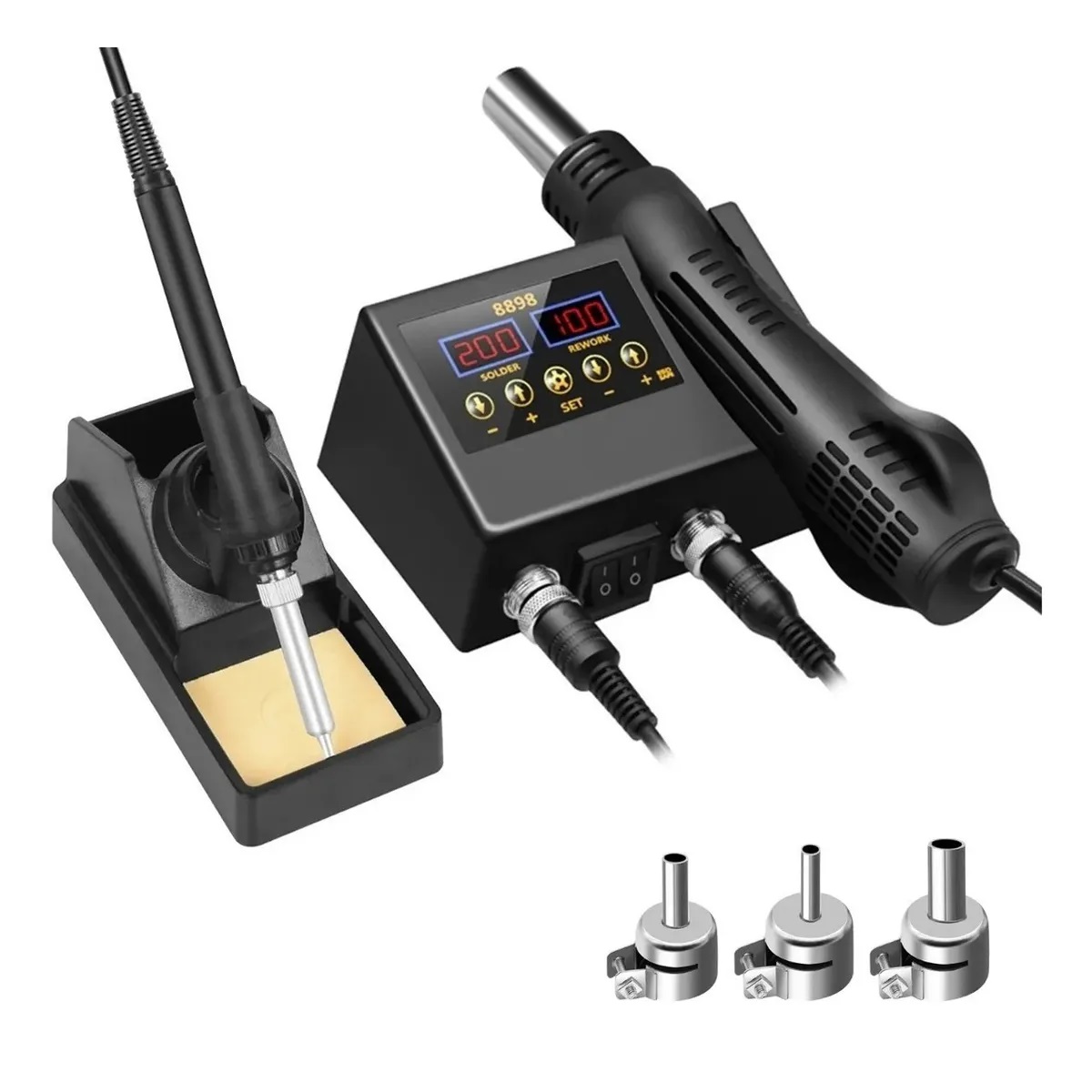 Estación De Cautín Tipo Lápiz Pistola De Calor 2 En 1 600w