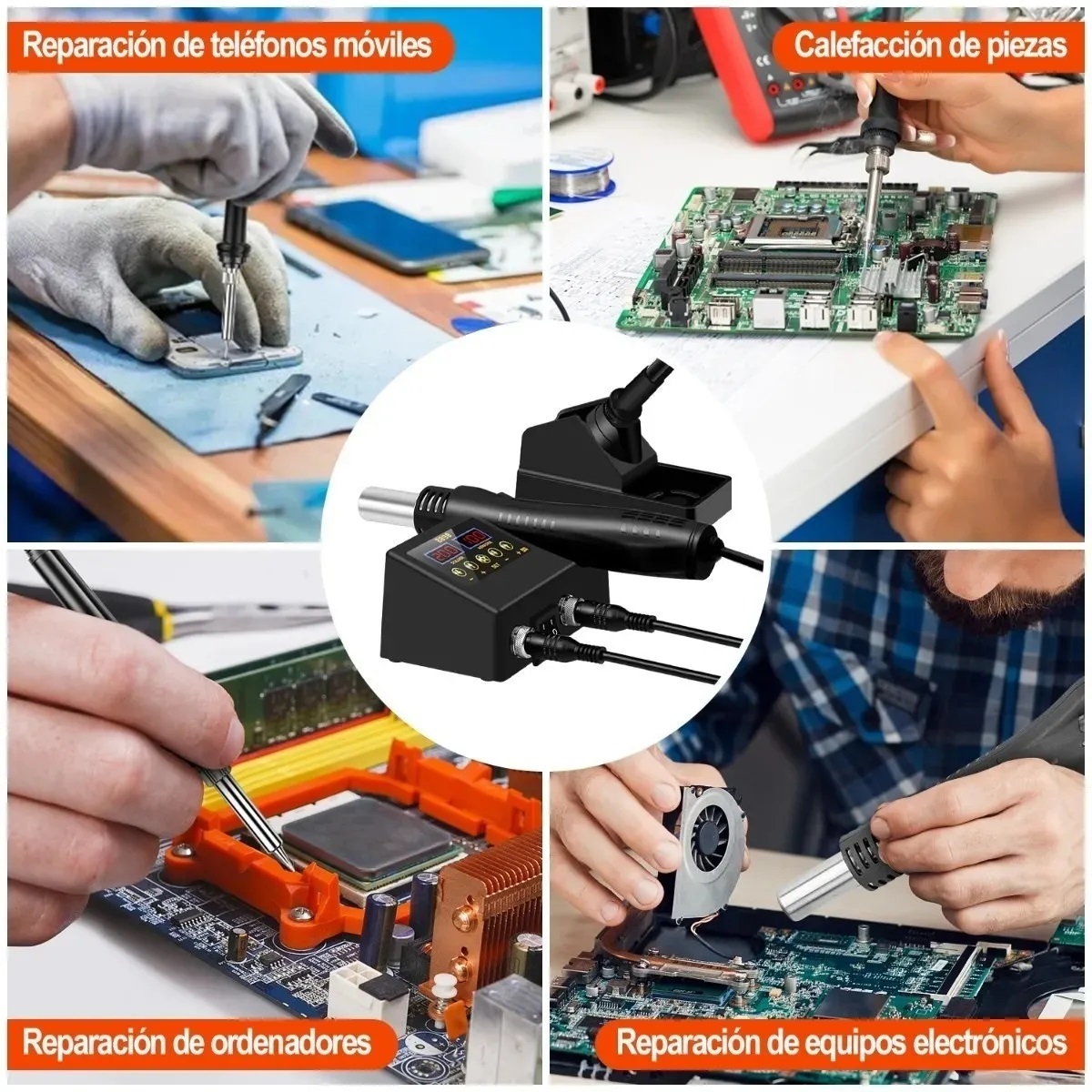 Estación De Cautín Tipo Lápiz Pistola De Calor 2 En 1 600w