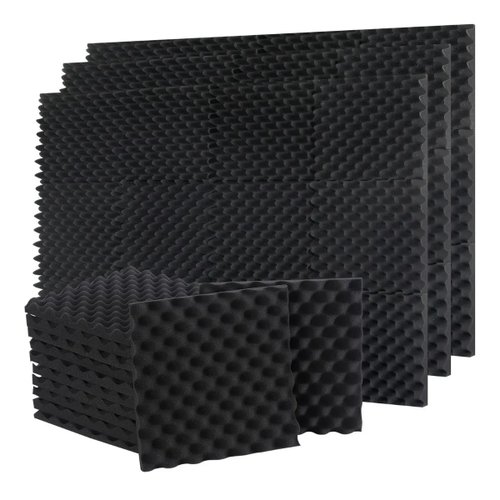 48 Paneles De Espuma Acústica 30x30x3cm Retardador De Llama