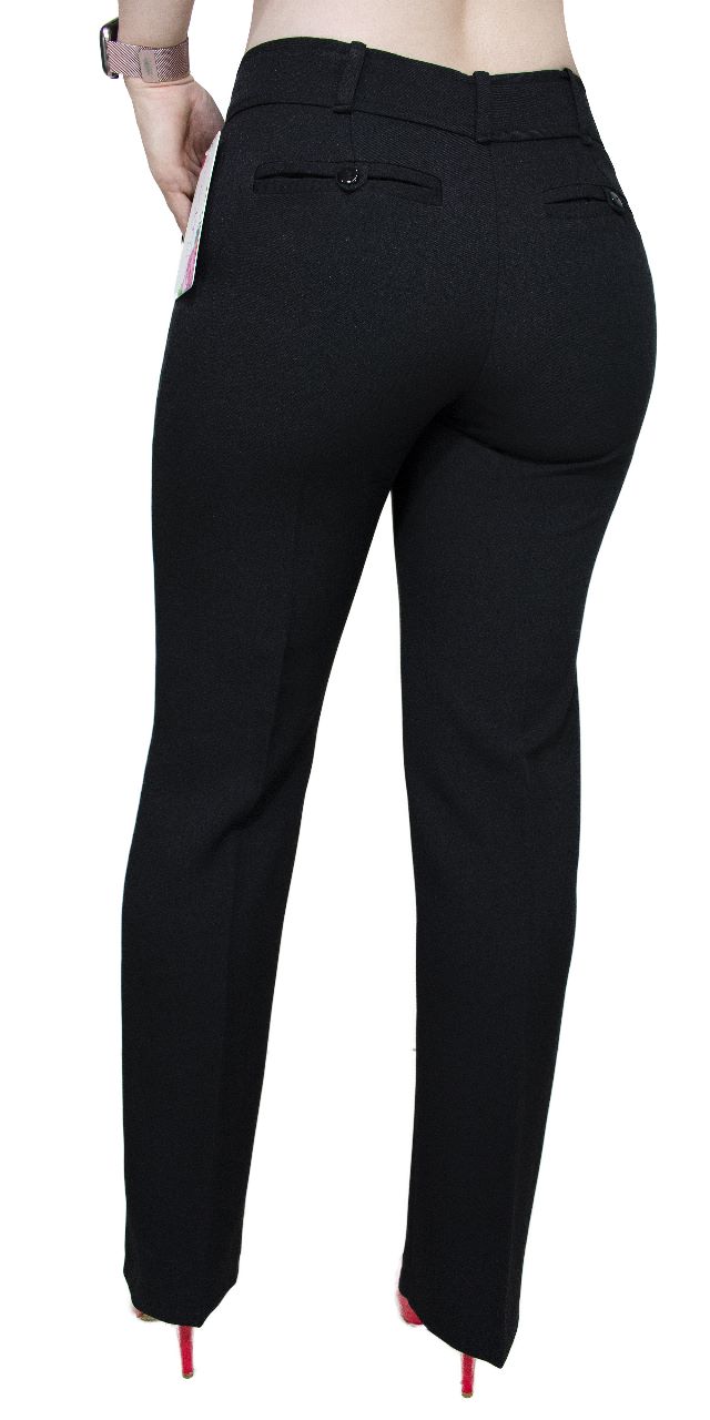 PANTALON DE VESTIR CLASICO UNIFORME SECRETARIA TIRO ALTO