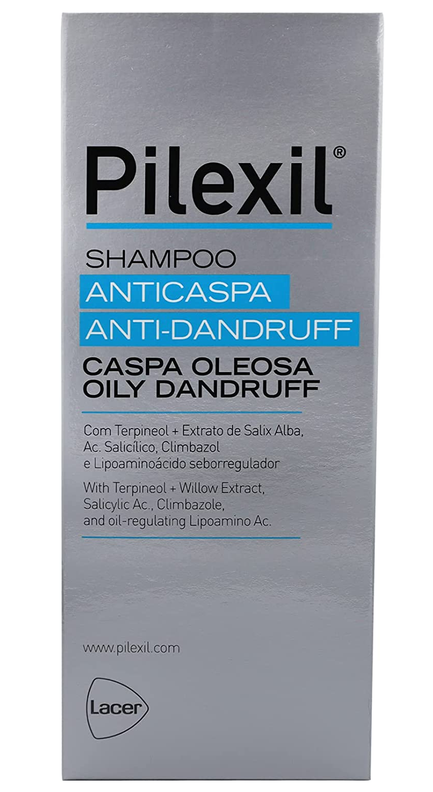  Pilexil Shampoo Anticaspa Grasa Frasco Con 300 Ml