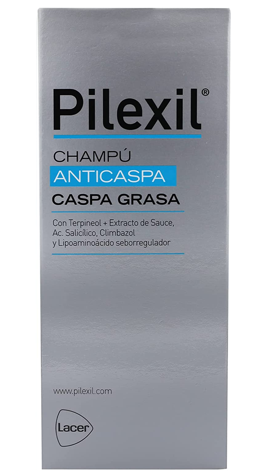  Pilexil Shampoo Anticaspa Grasa Frasco Con 300 Ml