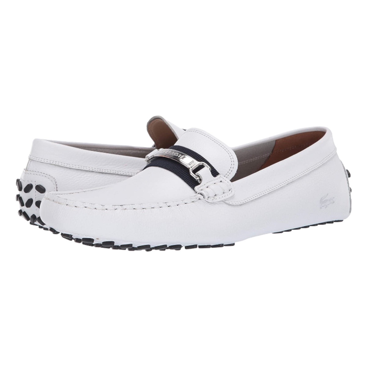 Mocasines Lacoste Blancos Para Caballero 