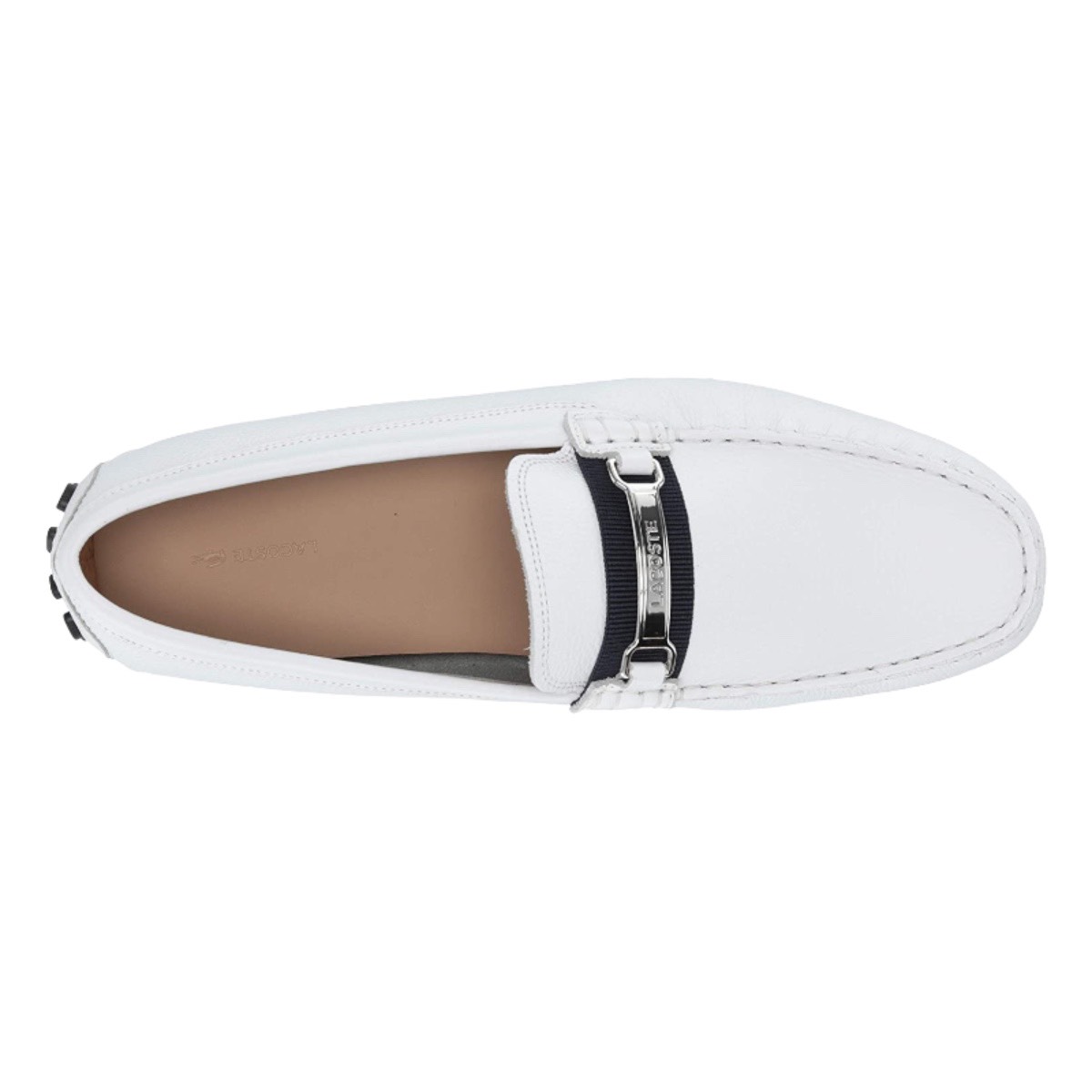 Mocasines Lacoste Blancos Para Caballero 