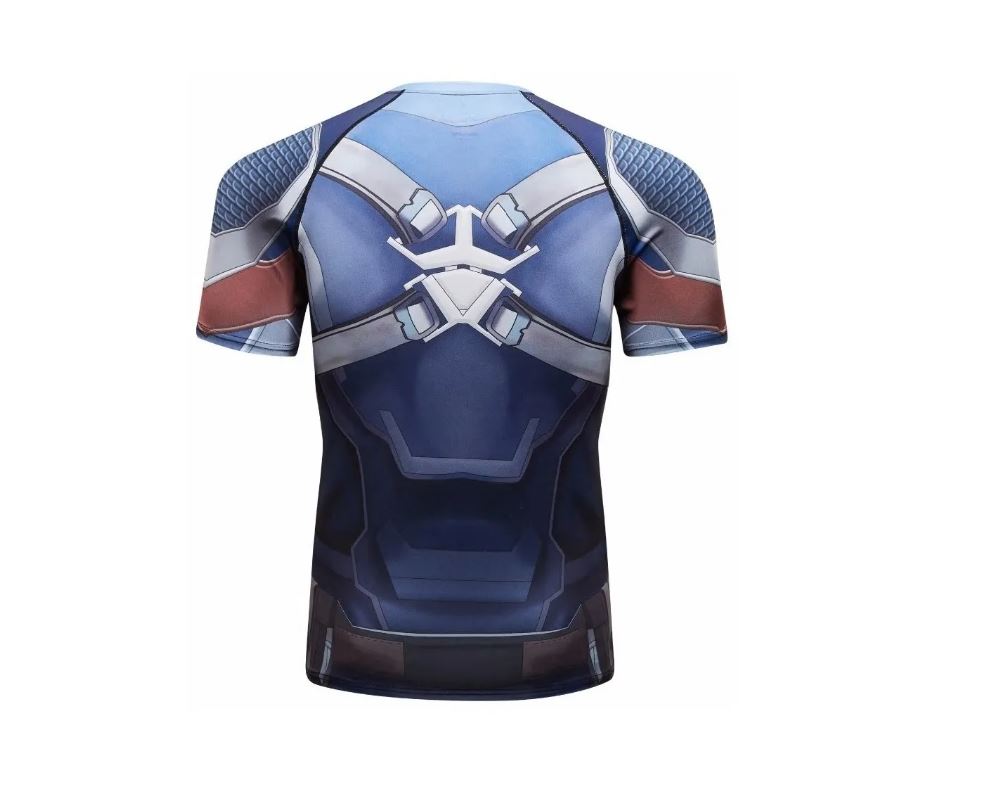 Playera Camisa Capitan America Avengers Endgame Marvel Iron Man Super heroe Licra