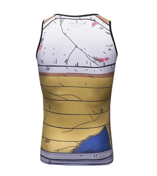 Playera Camisa Tank Top Vegeta Dragon Ball Gym Crossfit Compresion Anime Cosplay Licra