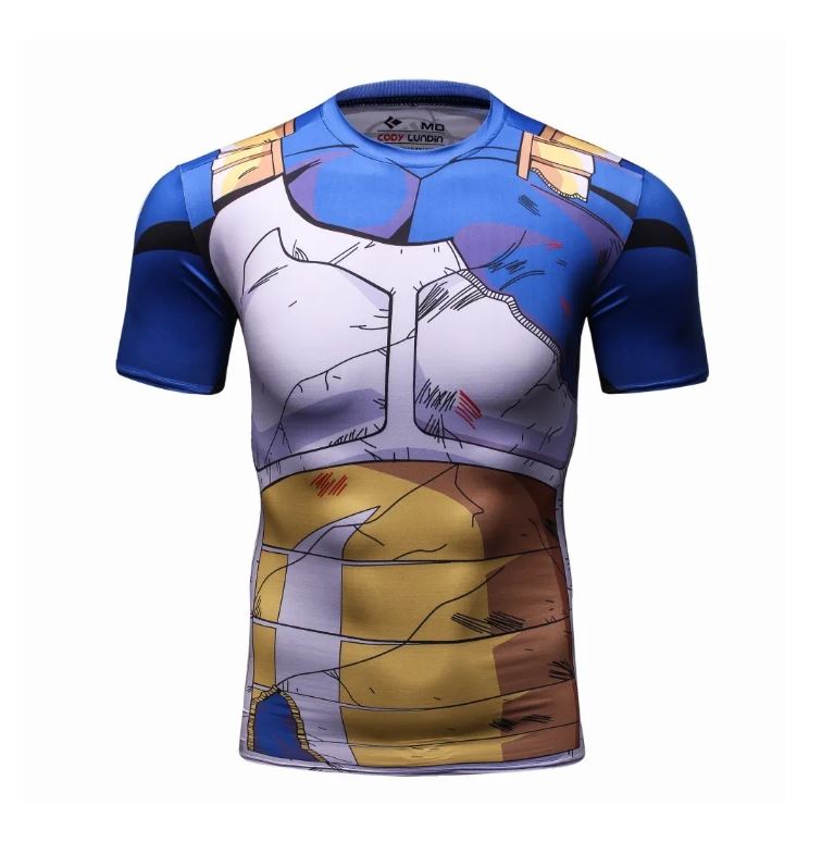 Playera Camisa Vegeta Saiyajin Dragon Ball Super Licra Anime Goku