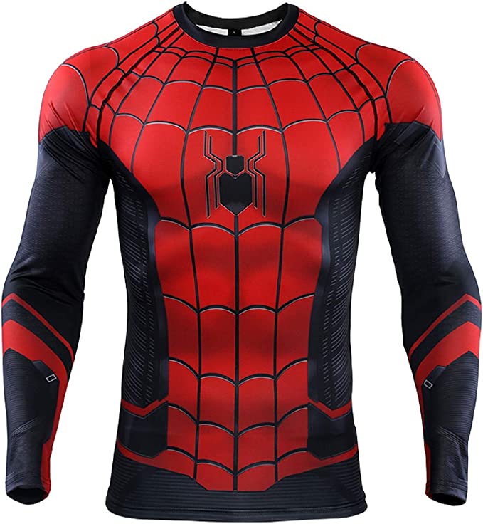 Playera Camisa Spiderman Far From Home Hombre Araña Marvel Licra Super heroe