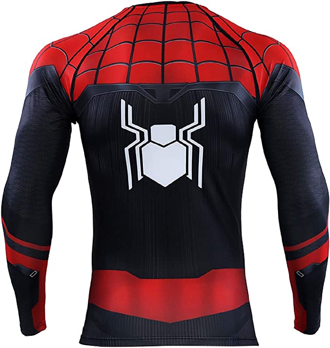 Playera Camisa Spiderman Far From Home Hombre Araña Marvel Licra Super heroe