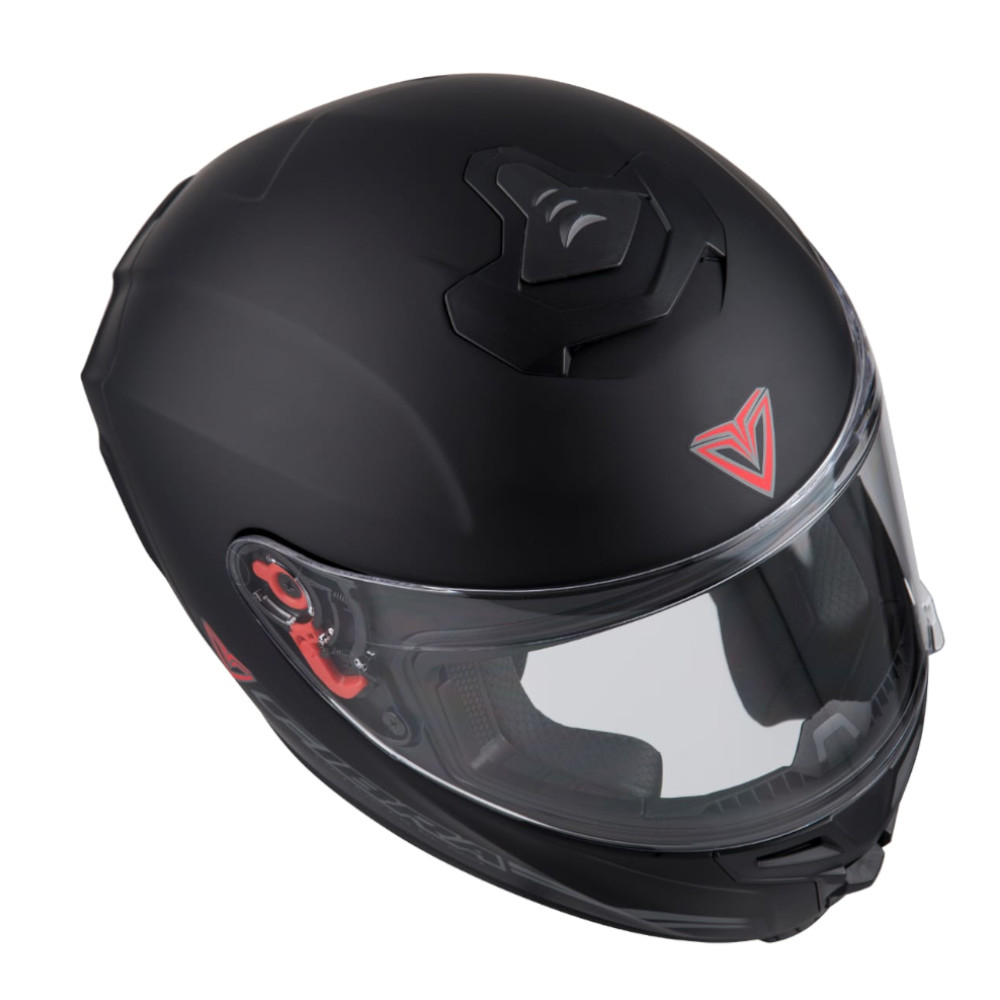 Casco Moto Cerrado FIBRA de NZI certificado DOT Negro Mate