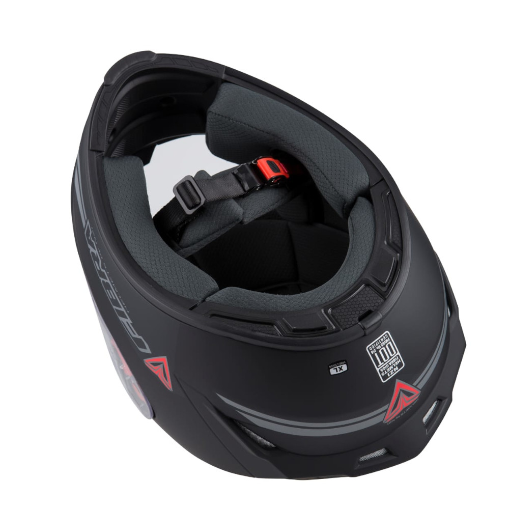 Casco Moto Cerrado FIBRA de NZI certificado DOT Negro Mate