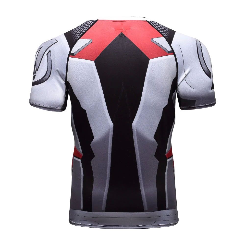 Playera Camisa Avengers Endgame Uniforme Quantum Marvel Super heroe Iron man