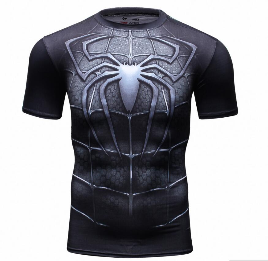 Playera Camisa Spider man Hombre Araña Marvel Compresion Licra Super heroe