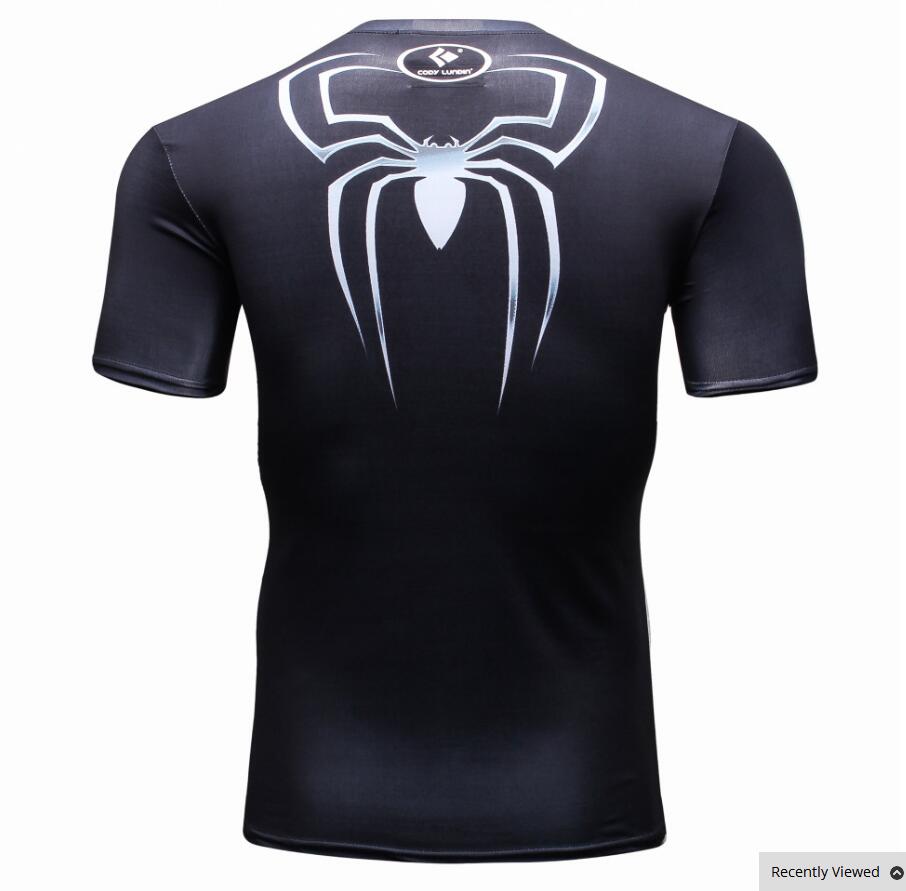 Playera Camisa Spider man Hombre Araña Marvel Compresion Licra Super heroe