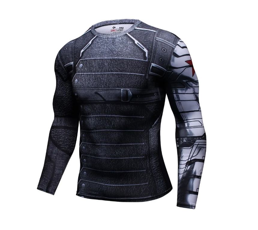 Playera Camisa Winter Soldier Soldado Del Invierno Capitan america Marvel Avengers Licra