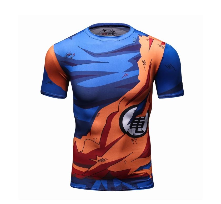 Playera Camisa Goku Vegeta de Compresion Dragon Ball Licra Anime