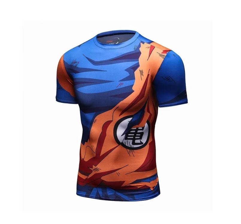 Playera Camisa Goku Vegeta de Compresion Dragon Ball Licra Anime
