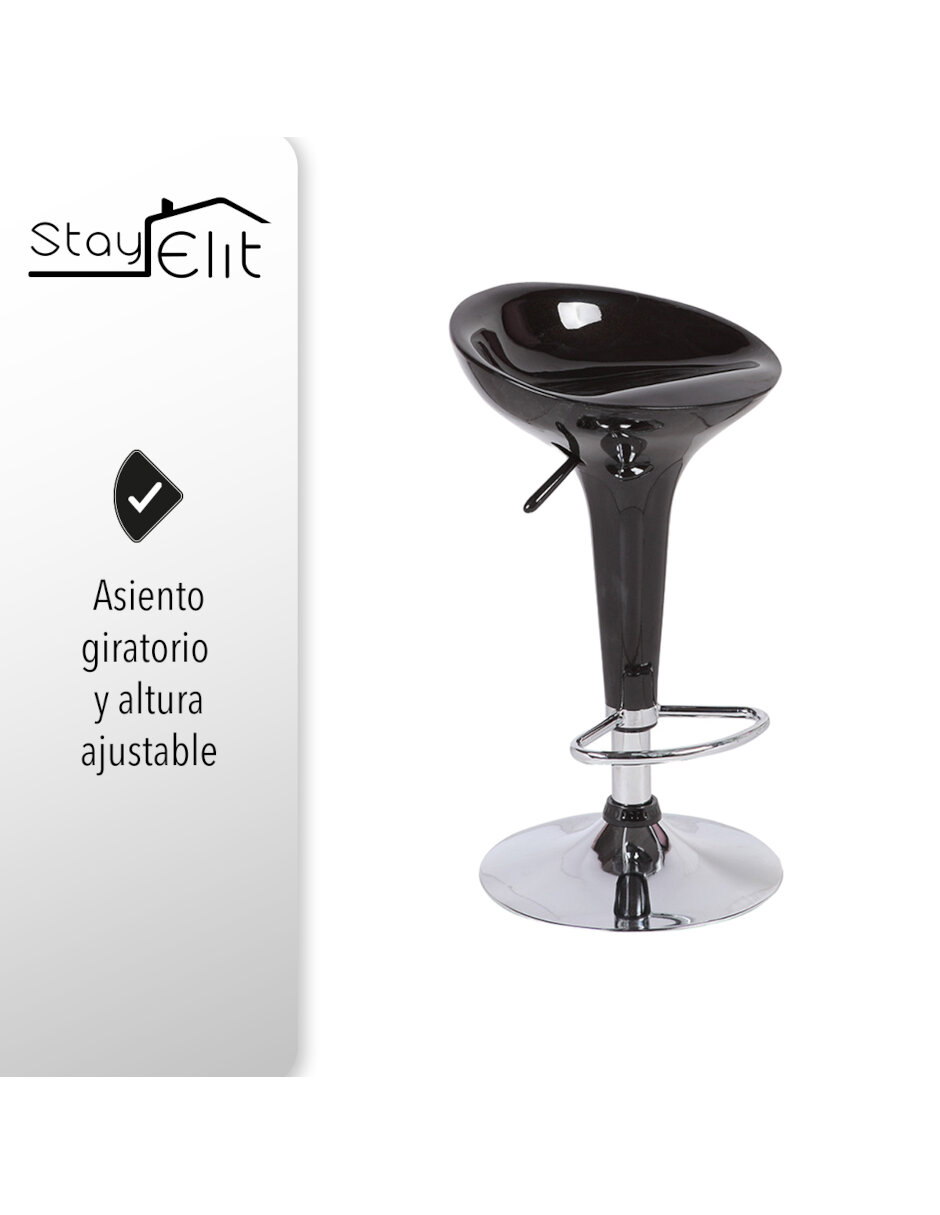 JUEGO SET DE 2 BANCOS DE BARRA DESAYUNADOR ALTURA AJUSTABLE.