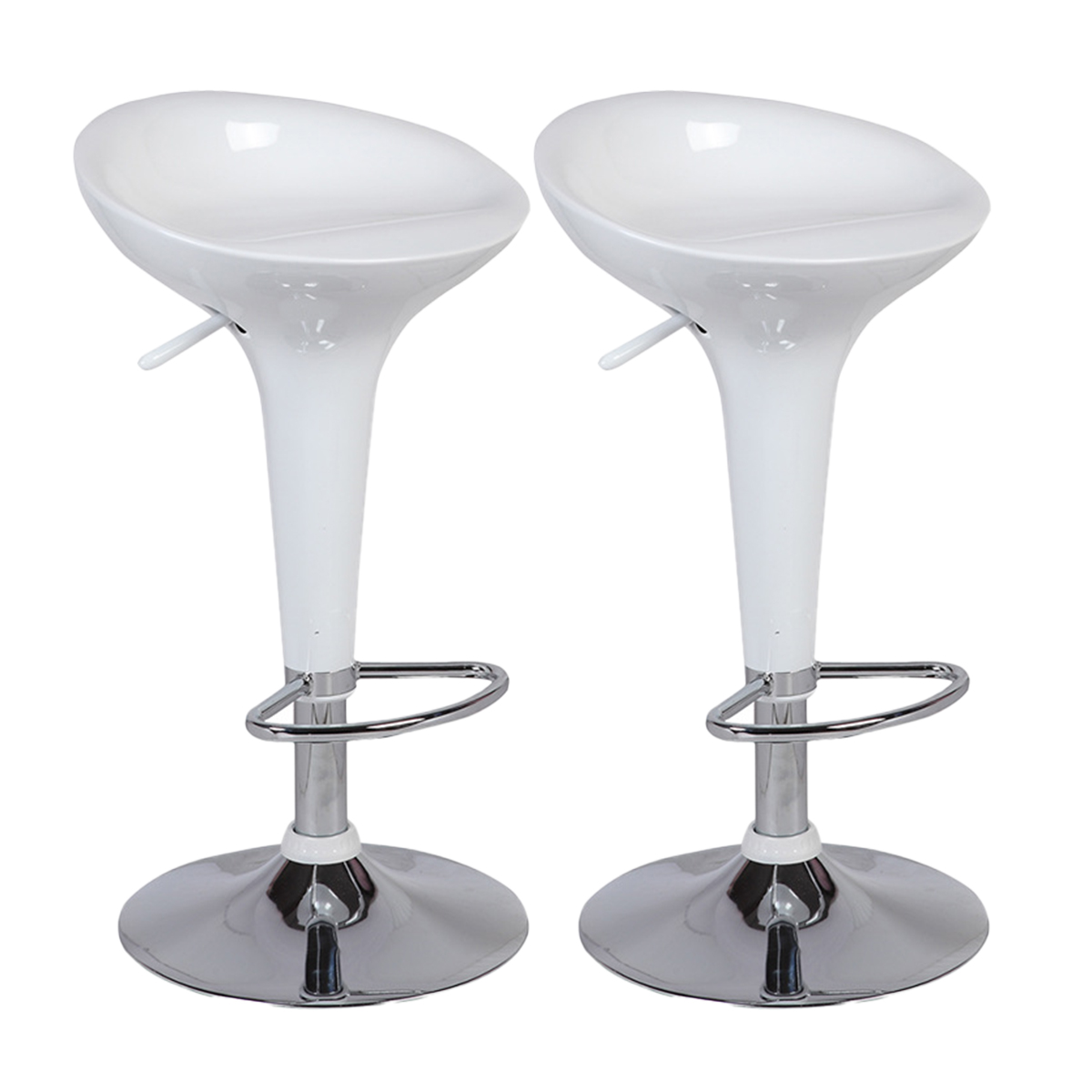 JUEGO SET DE 2 BANCOS DE BARRA DESAYUNADOR ALTURA AJUSTABLE