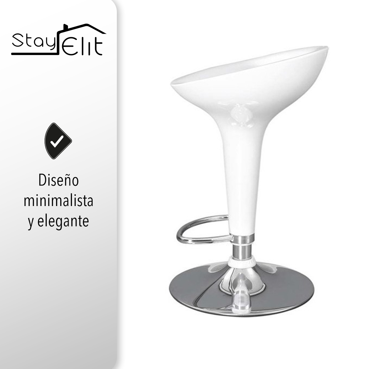 JUEGO SET DE 2 BANCOS DE BARRA DESAYUNADOR ALTURA AJUSTABLE