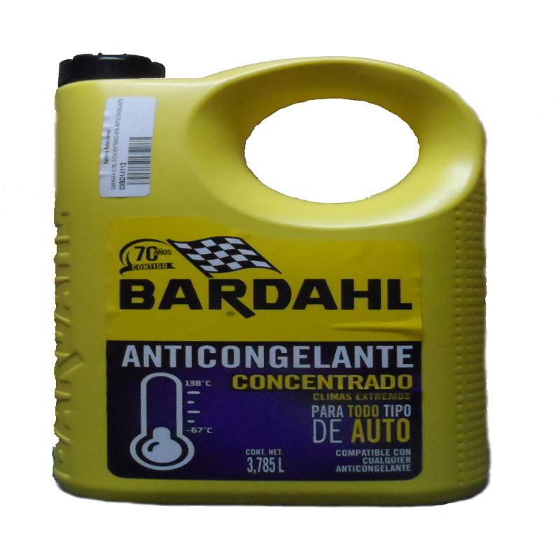 GARRAFA ANTICONGELANTE CONCENTRADO BARDAHL