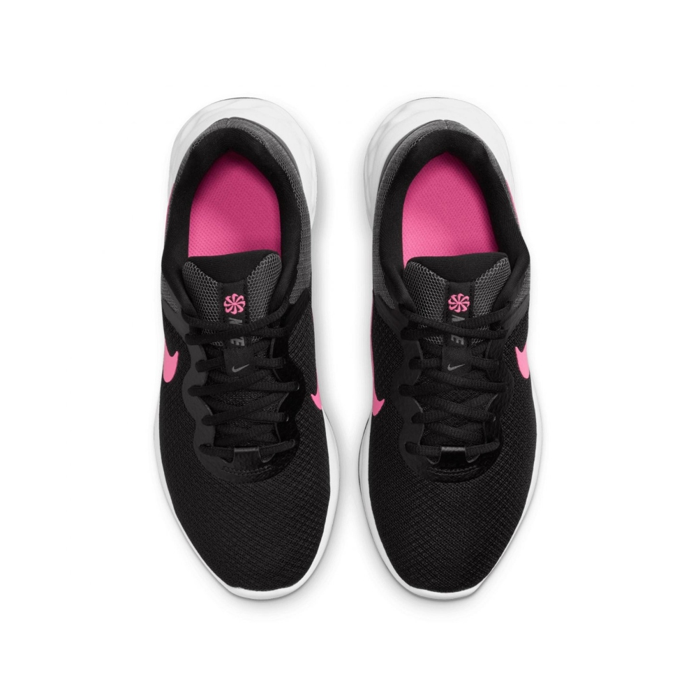 TENIS NIKE REVOLUTION 6 NN NEGRO-ROSA/DAMA DC3729-002