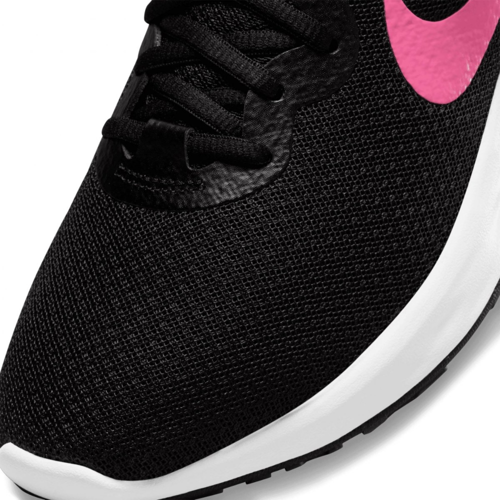 TENIS NIKE REVOLUTION 6 NN NEGRO-ROSA/DAMA DC3729-002