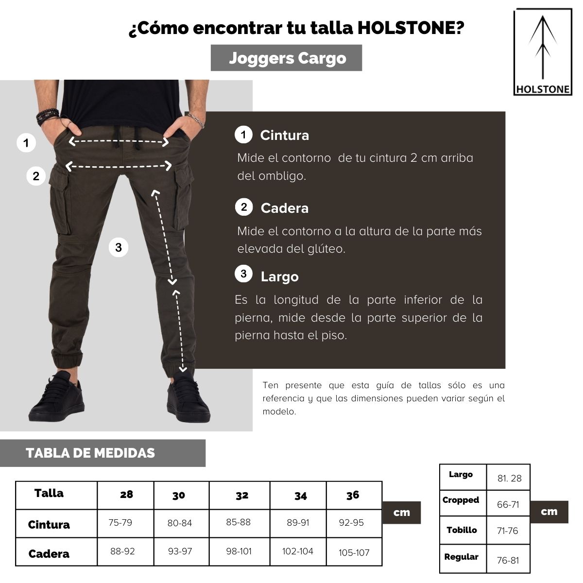 Jogger Cargo de Gabardina Premium - Azul Marino Holstone Hombre