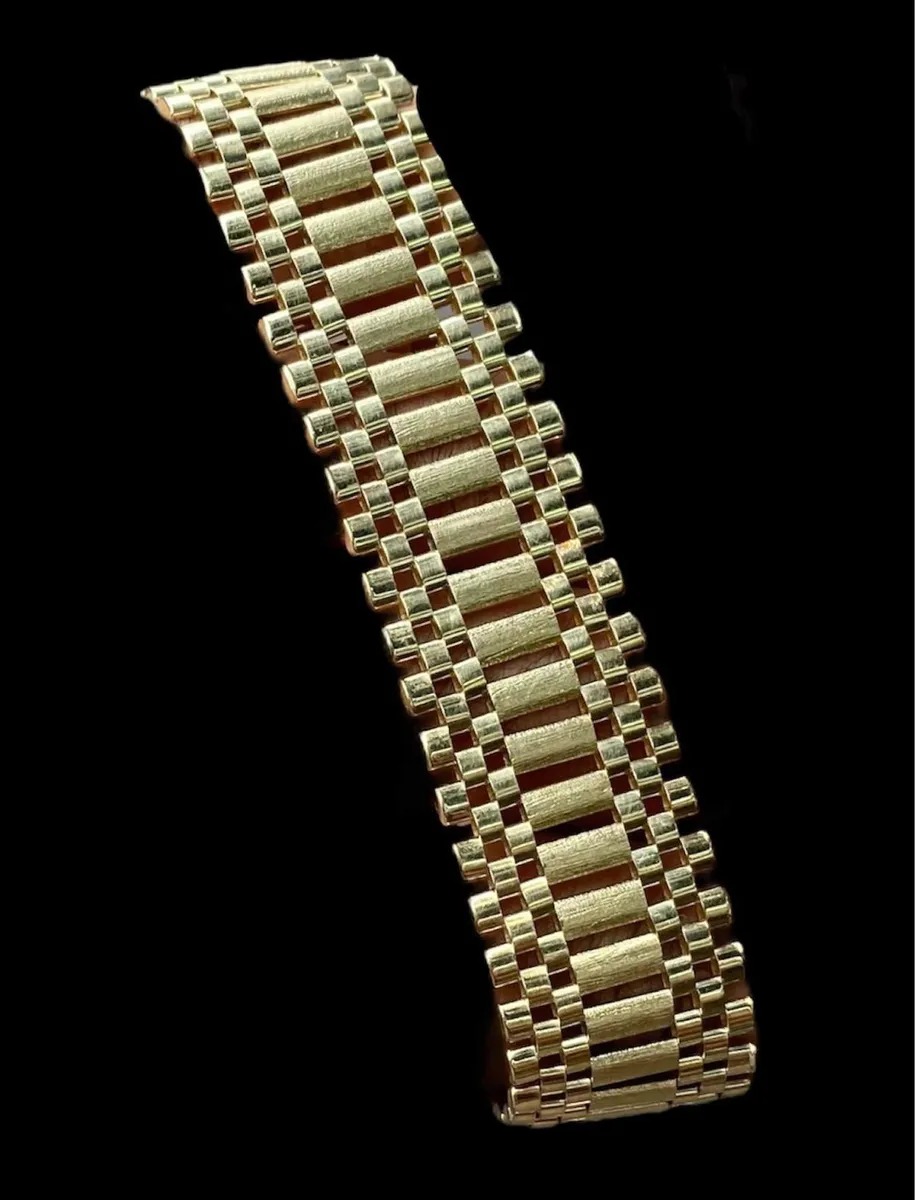 PULSERA ESTILO ROLEX EN ORO DE 14K