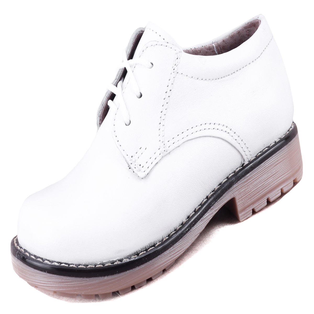 Zapato Niño Bautizo Primera Comunión 100% Piel 1010-b Blanco.