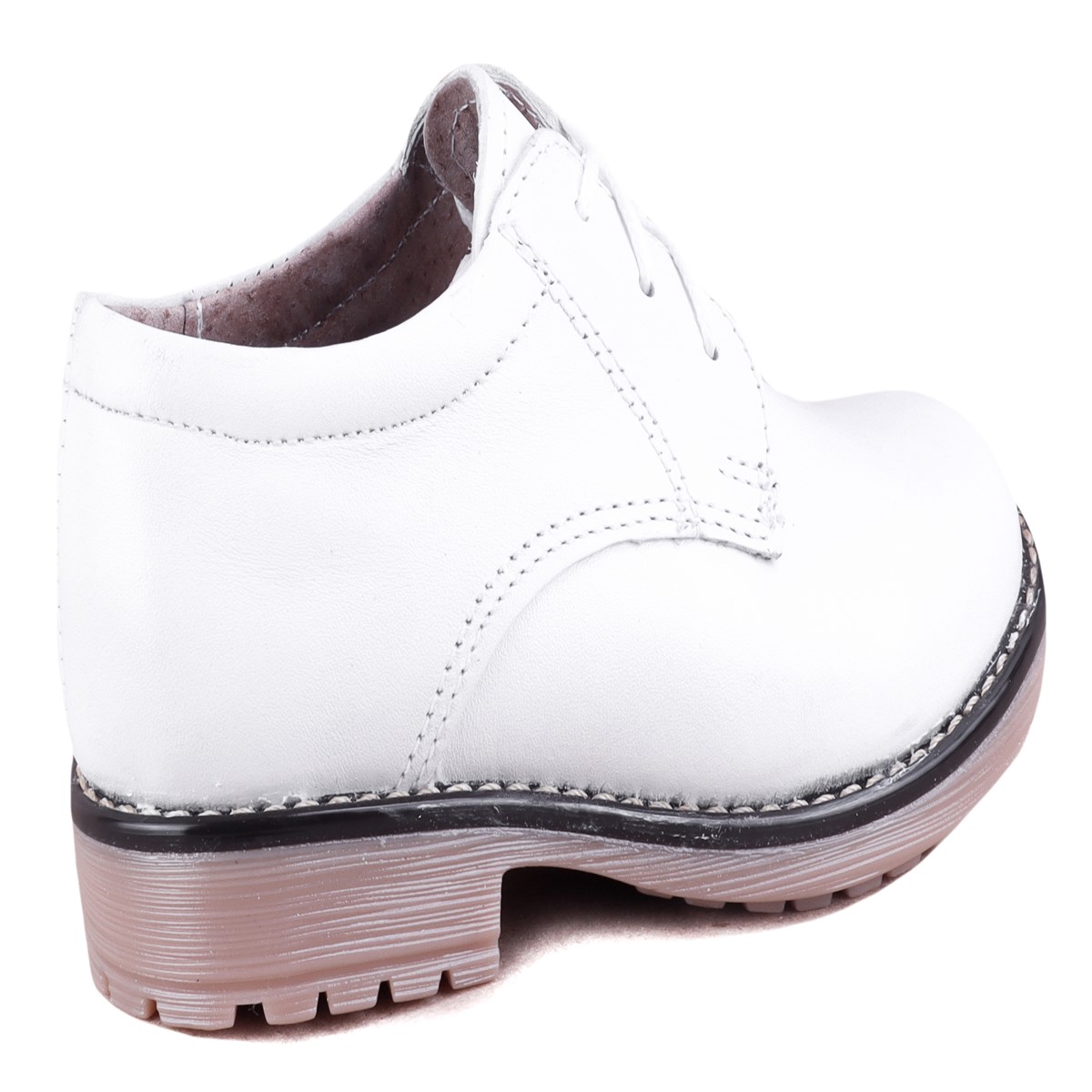 Zapato Niño Bautizo Primera Comunión 100% Piel 1010-b Blanco.