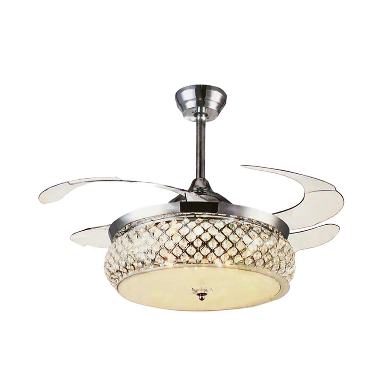 Ventilador de Techo Decorativo Retráctil con Iluminación LED Megaluz F8180A-500