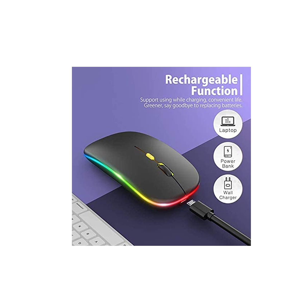 MOUSE INALAMBRICO SLIM, ELEGANTE DISEÑO, ULTRA DELGADO, BLANCO