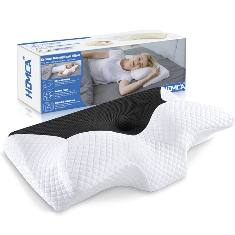 Almohada ortopedica viscoelástica dolor cuello cervical hombros .