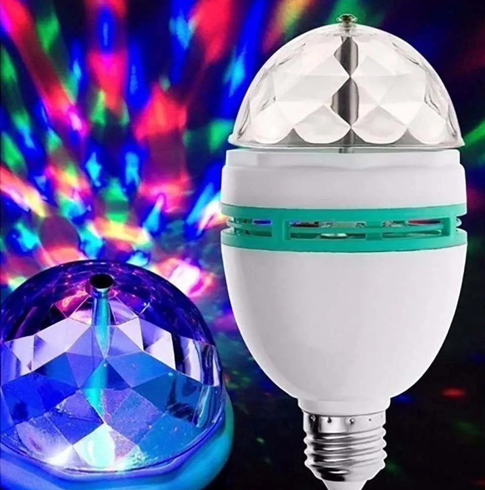 Foco Giratorio Led, esfera de colores tipo disco