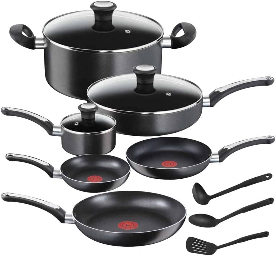 Bateria de cocina T-FAL B182SC84 Platinum 12 piezas Thermo-Spot