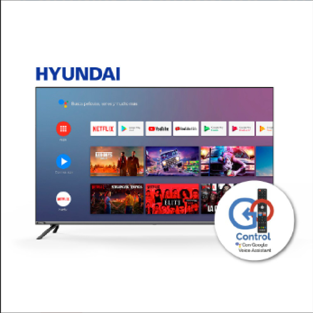 Pantalla Hyundai  50" Smart TV 4K