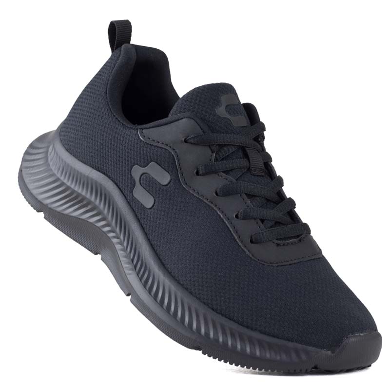 Tenis Urbano Running Charly 1049983 Negro Negro Suela Gruesa