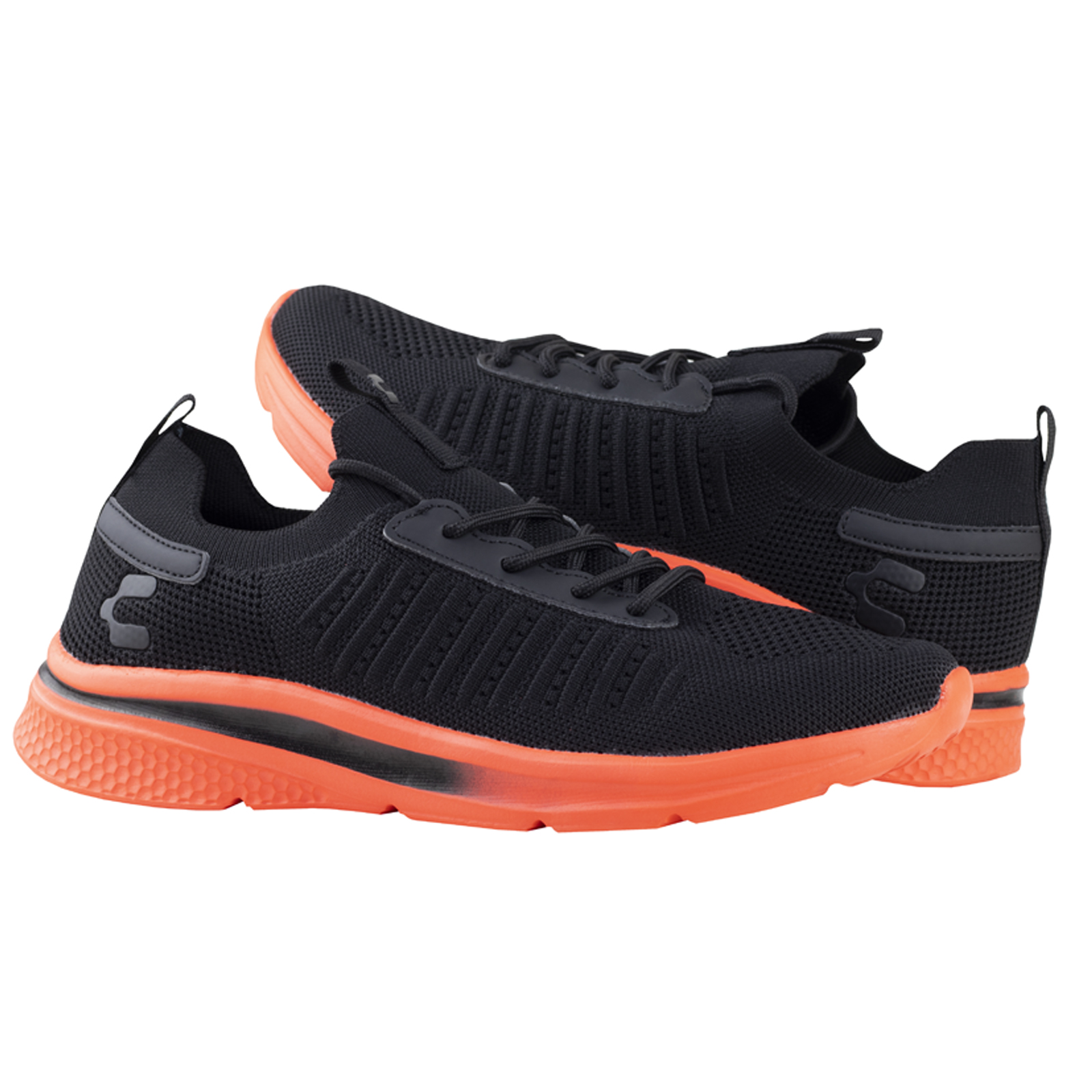 Tenis Charly Ergon Deportivo 1029983 Negro Naranja Original