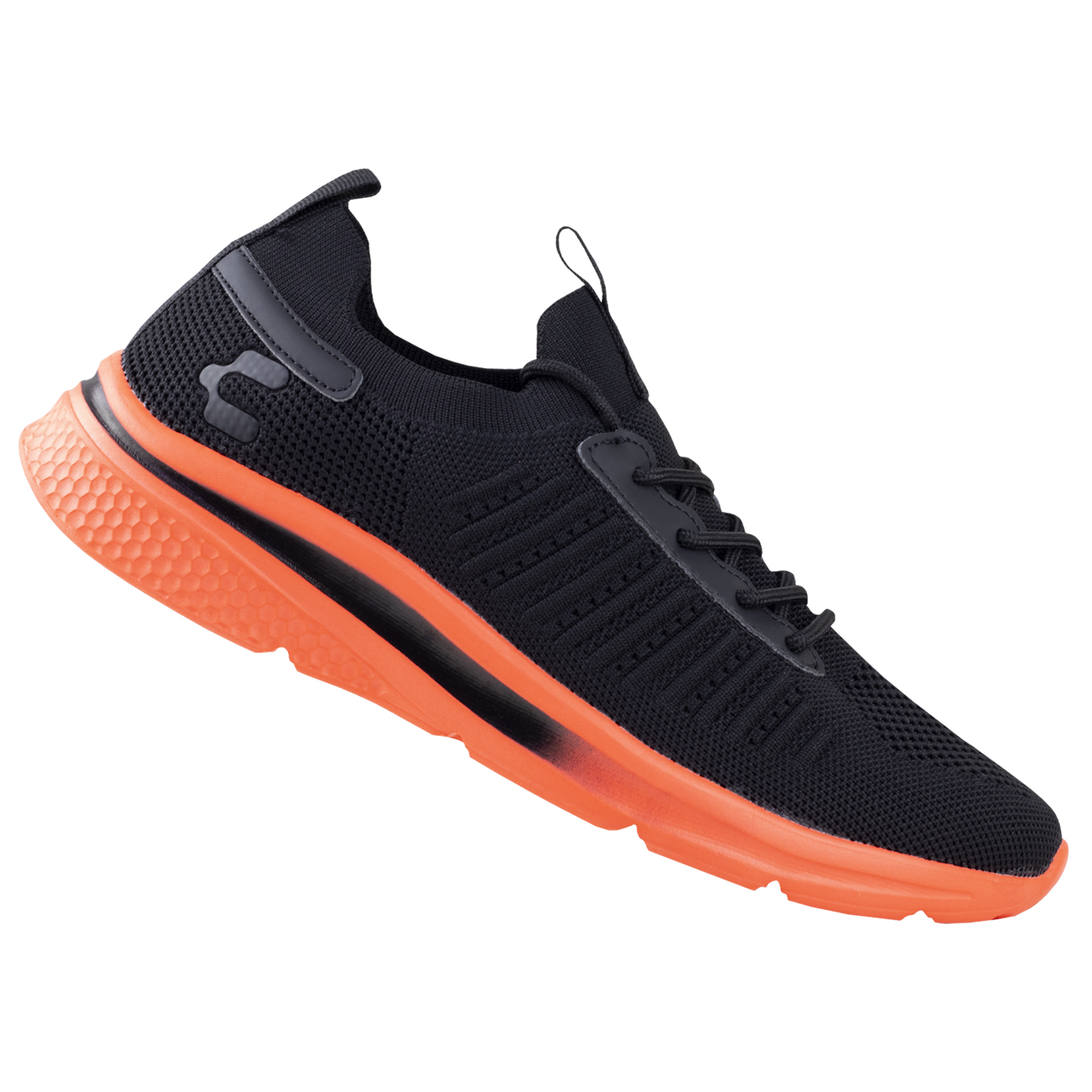 Tenis Charly Ergon Deportivo 1029983 Negro Naranja Original