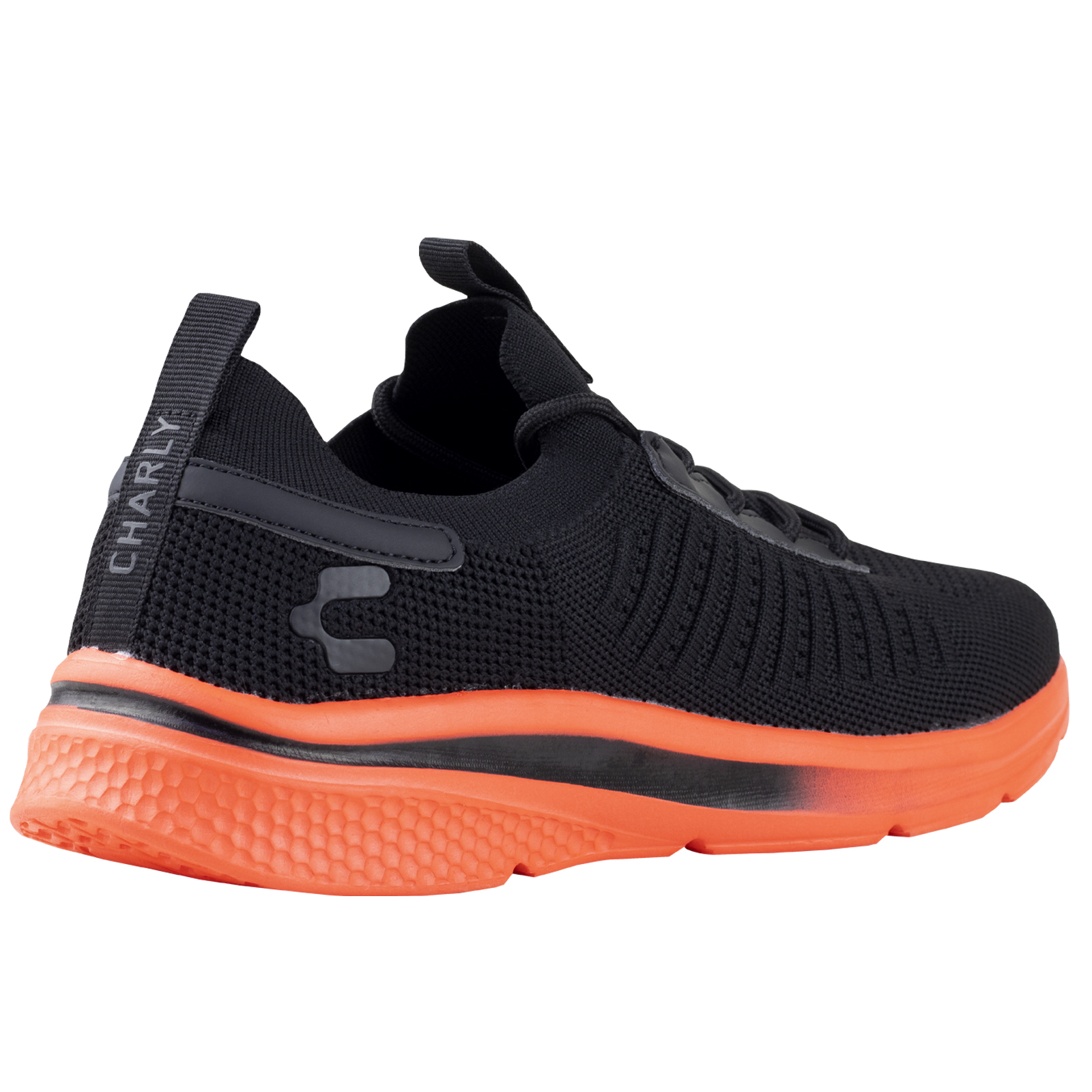 Tenis Charly Ergon Deportivo 1029983 Negro Naranja Original